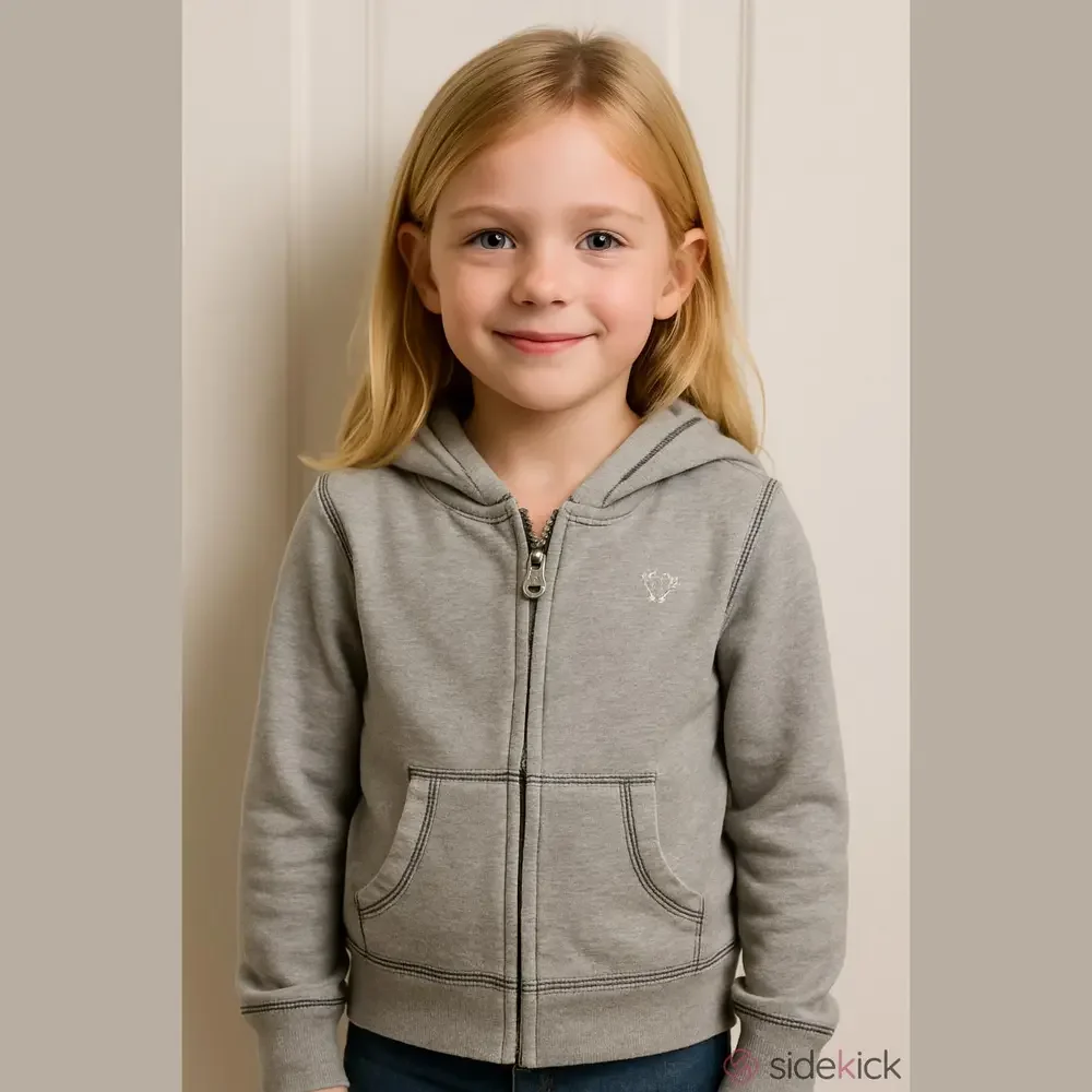 Gap Gray Girls Zipper Hoodie Size M 8 Long Sleeve